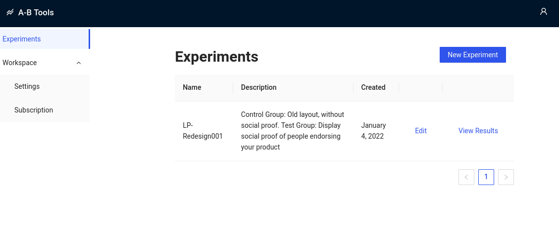 Experiment Configuration